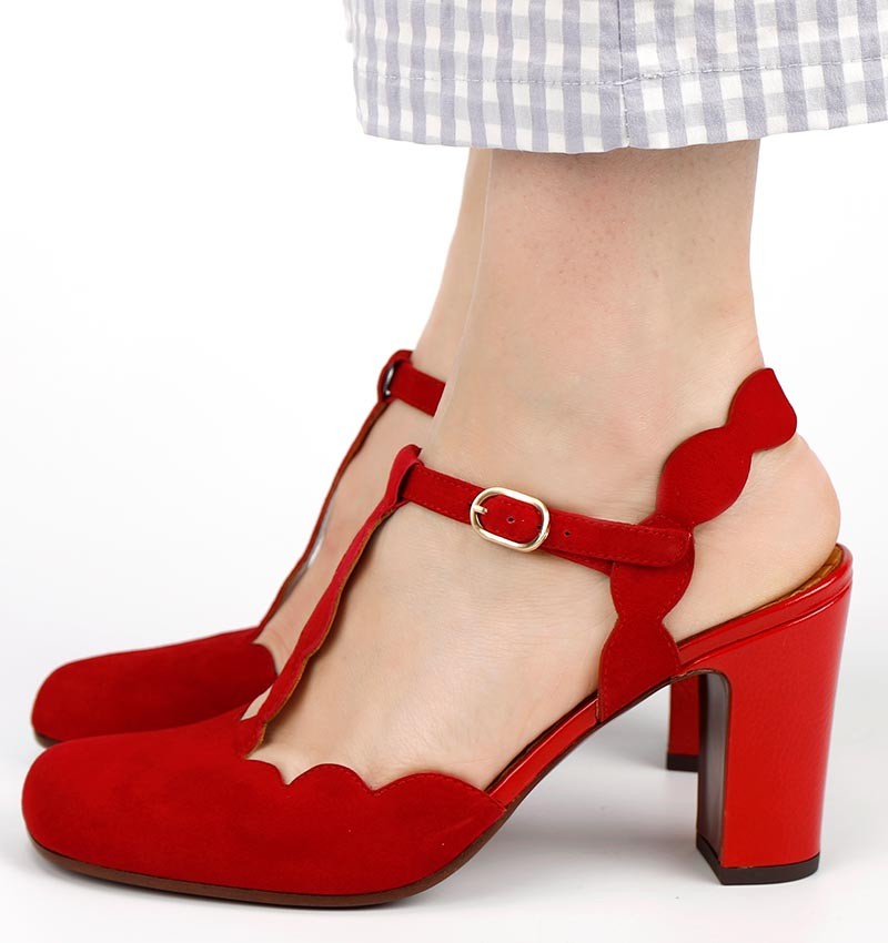 Chie Mihara FREE RED shoes Spring Summer Collection
