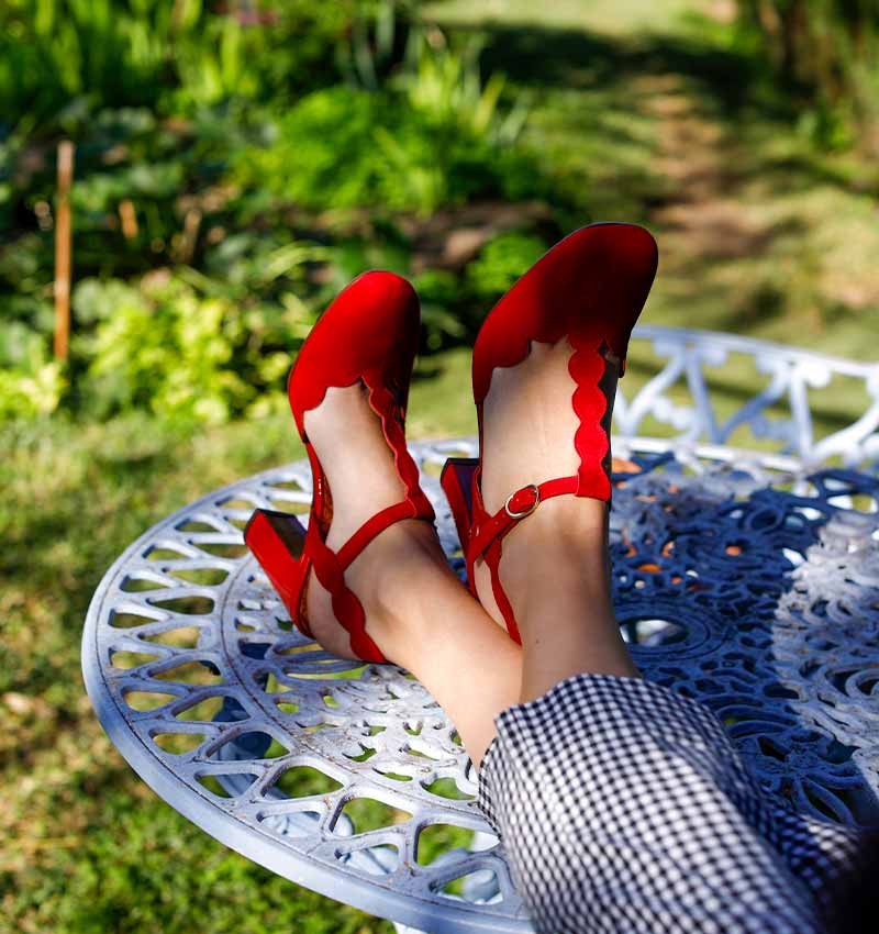 FREE RED CHiE MIHARA shoes