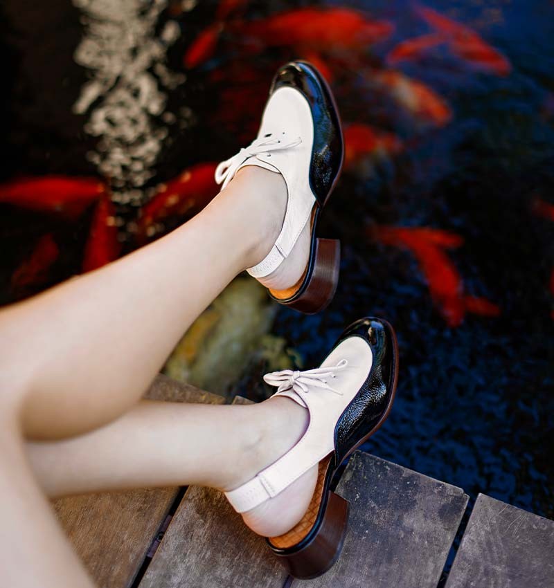 SABOR BLACK & WHITE CHiE MIHARA shoes