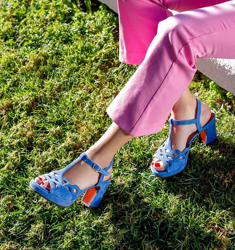 KI-EMAL BLUE CHiE MIHARA sandals