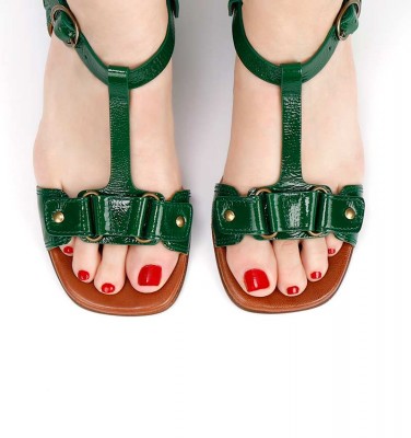 QUACHA GREEN CHiE MIHARA sandalias