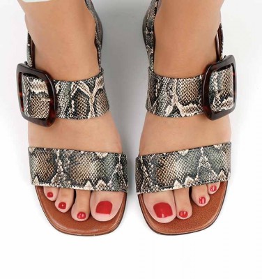 QUANDA GREEN CHiE MIHARA sandals