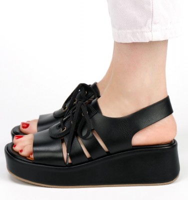 VASPACE BLACK CHiE MIHARA sandals