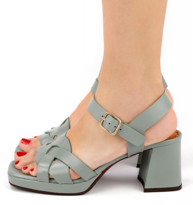 GAURA CELADON GREEN CHiE MIHARA sandalias