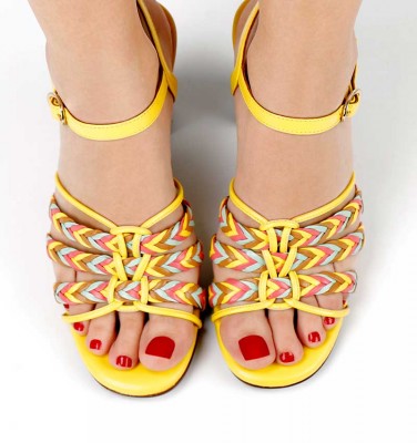 BARI YELLOW CHiE MIHARA sandals