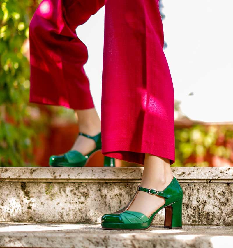 Chie Mihara DAJUD GREEN shoes | Fall-Winter Collection