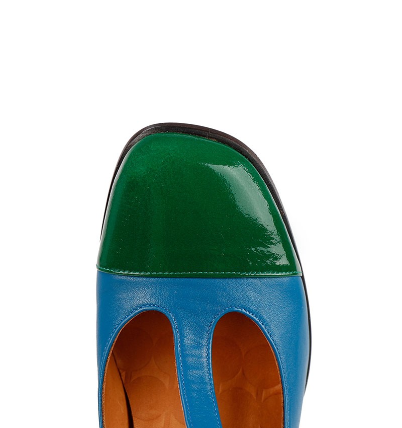 Blue and green sales pumps
