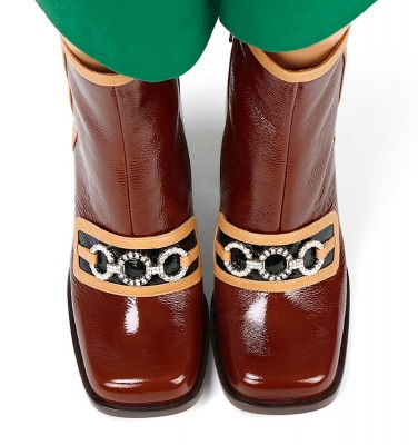 XATO BROWN CHiE MIHARA bottes