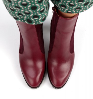 ELMI BURGUNDY CHiE MIHARA boots
