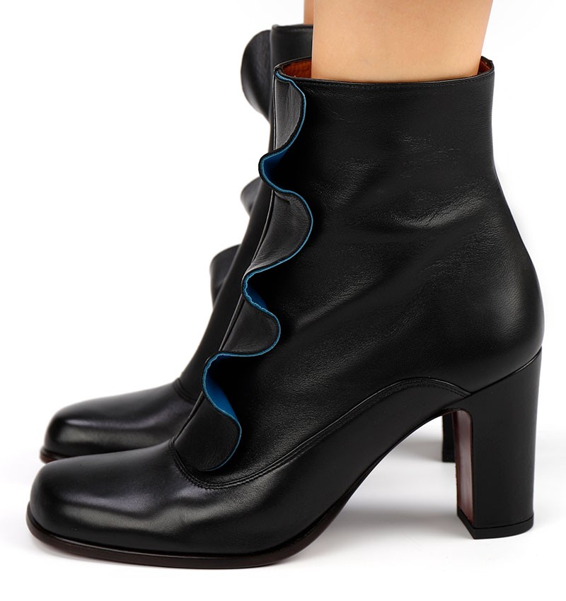 FAPICO BLACK & BLUE CHiE MIHARA boots