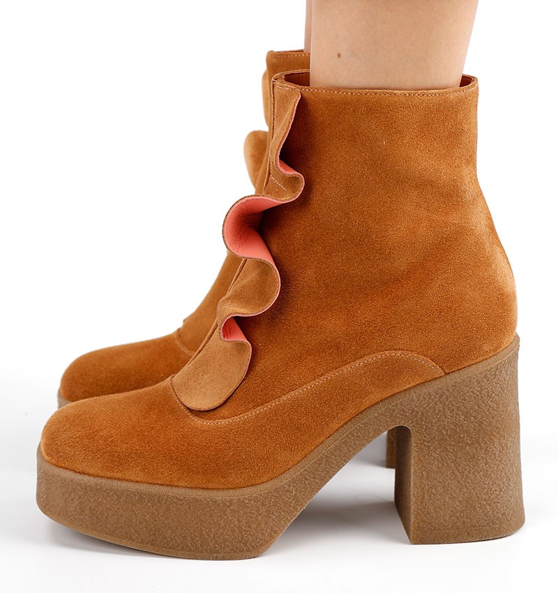 LAPICOLI LIGHT BROWN CHiE MIHARA boots