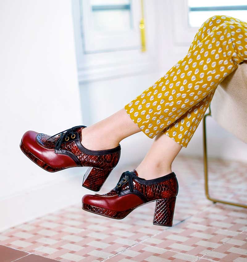 OBIZU BURGUNDY CHiE MIHARA shoes