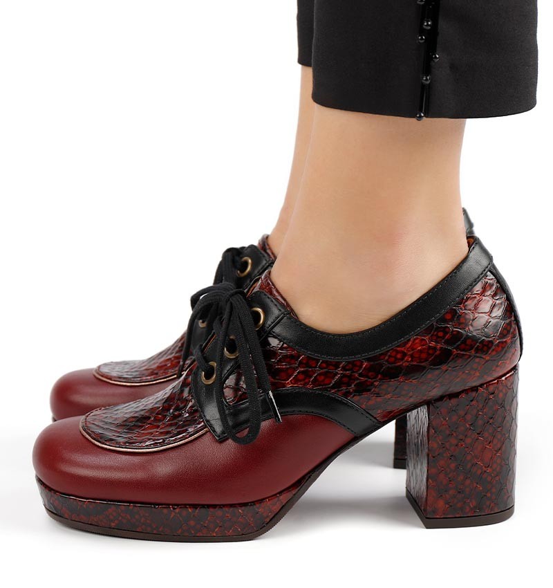 OBIZU BURGUNDY CHiE MIHARA shoes