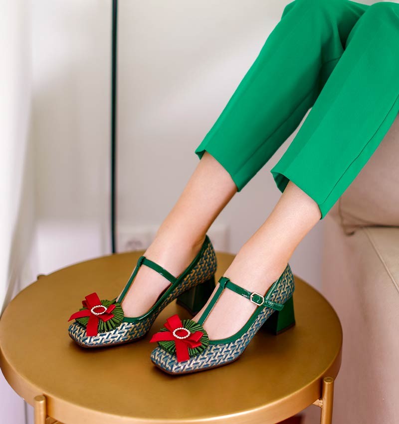 VOLETE DARK GREEN CHiE MIHARA shoes