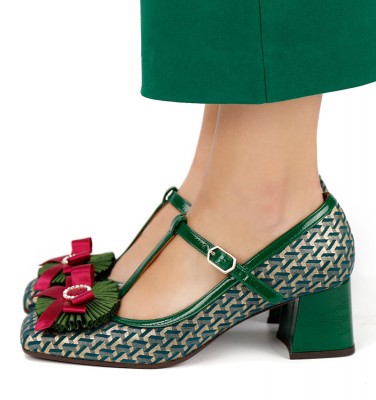 VOLETE DARK GREEN CHiE MIHARA shoes