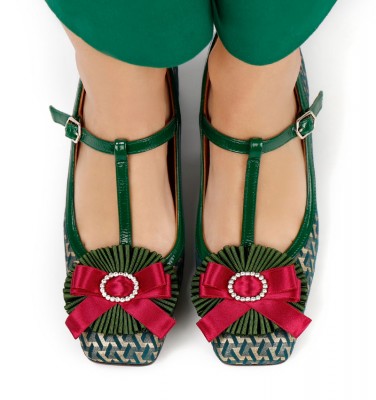 VOLETE DARK GREEN CHiE MIHARA shoes