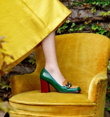 XANCO GREEN & GRAPE CHiE MIHARA shoes