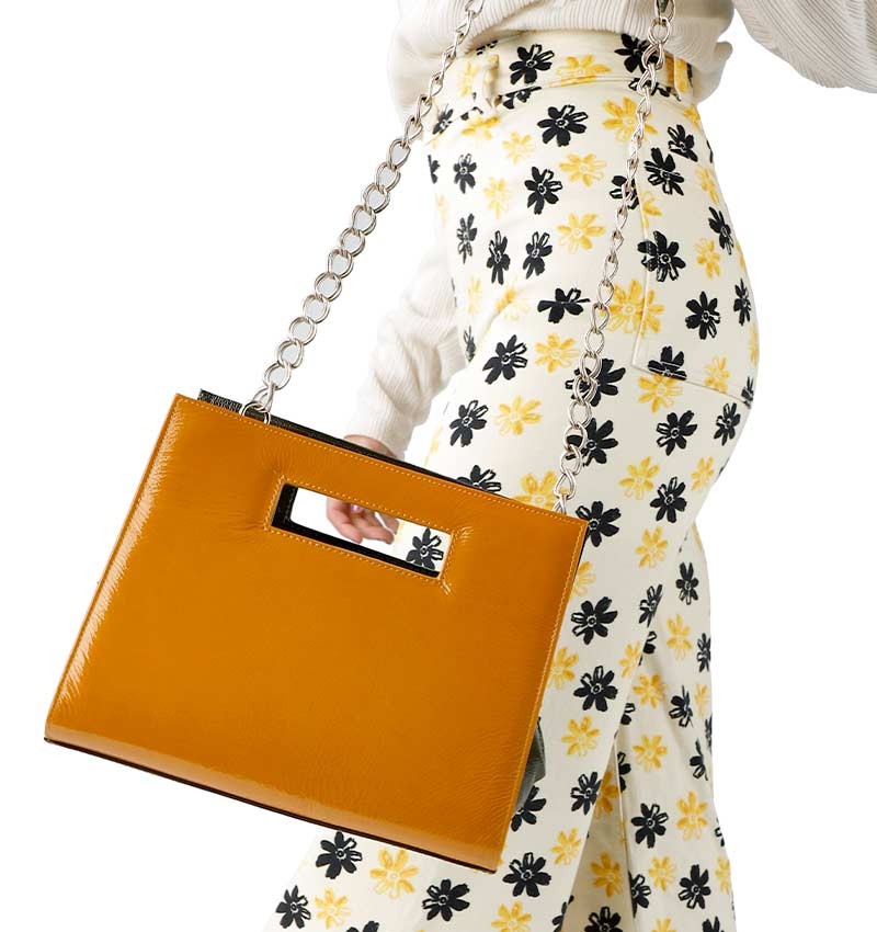 NEO-COLETTE GREEN AND YELLOW CHiE MIHARA handbags