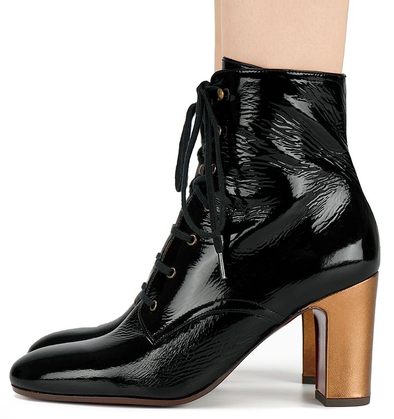 WALALA BLACK & BRONZE CHiE MIHARA boots
