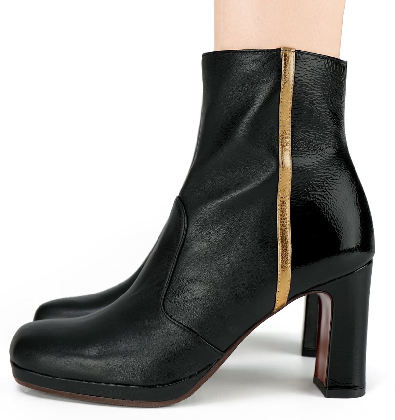 UKEDA BLACK BRONZE CHiE MIHARA boots