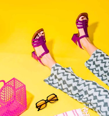 QUAKIN PURPLE CHiE MIHARA sandals