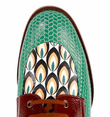 SEDIA GREEN AND BROWN CHiE MIHARA zapatos