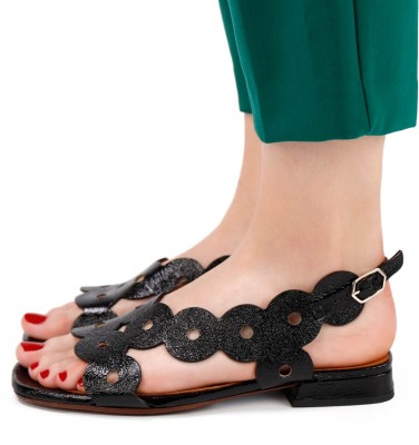 TEIDE BLACK CHiE MIHARA sandals