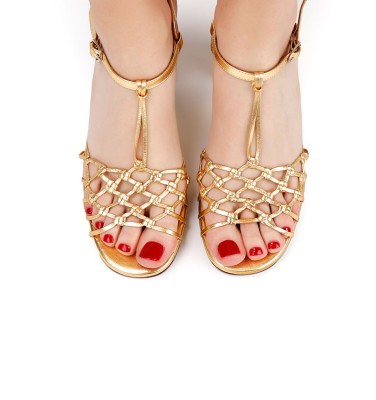 BASSI GOLD CHiE MIHARA sandals