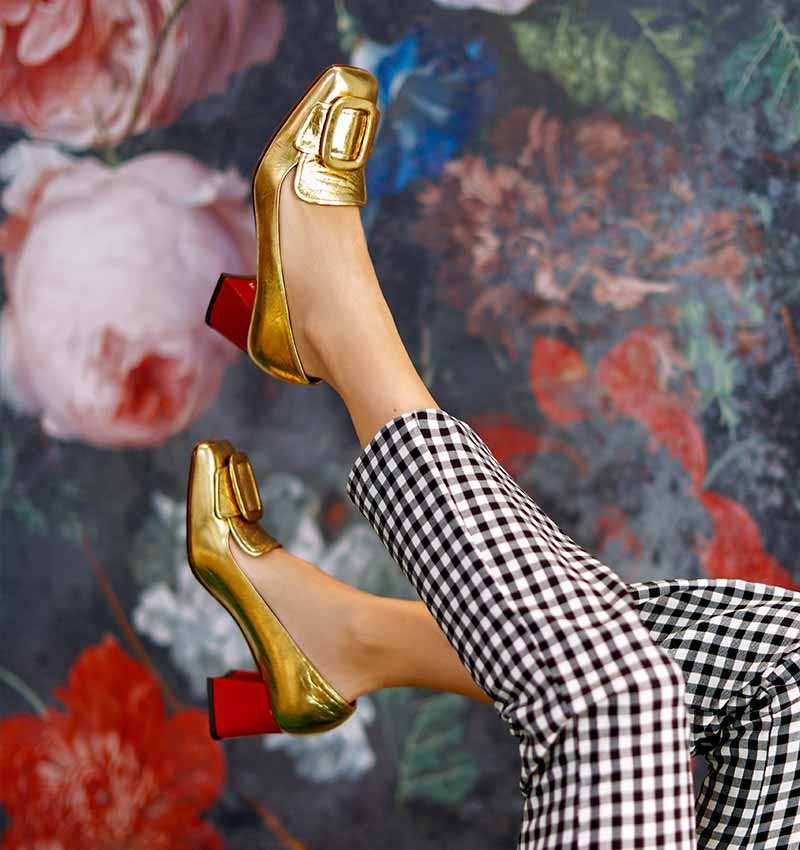 VYZU GOLD CHiE MIHARA zapatos