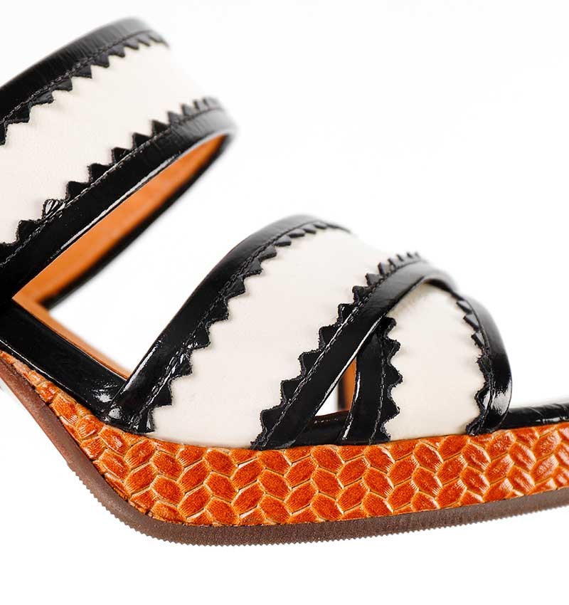 Chie Mihara GLAMOUR WHITE sandals Spring Summer Collection