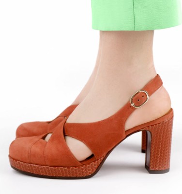 JUSSY ORANGE CHiE MIHARA zapatos