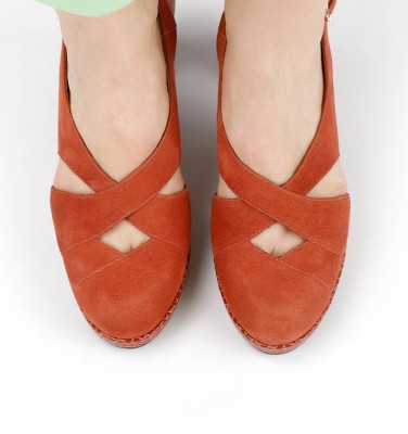 JUSSY ORANGE CHiE MIHARA zapatos