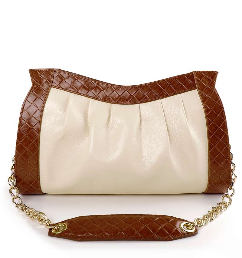 Clutch bag Gold Pollini Woman