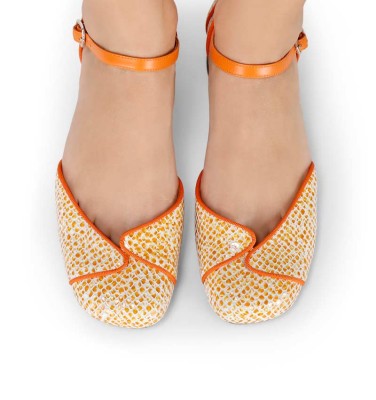 REPEPA ORANGE CHiE MIHARA sandalias