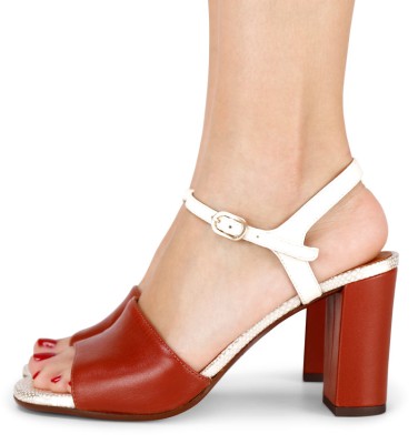 BA-PARIGI RED CHiE MIHARA sandals