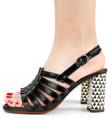 BA-GISHI BLACK CHiE MIHARA sandalias