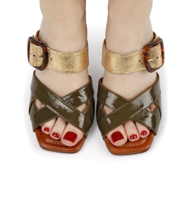 PANGO DARK GREEN CHiE MIHARA sandalias