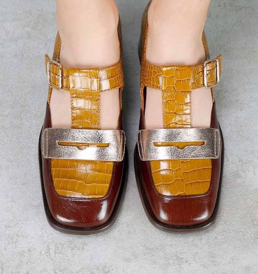 ZELANDA OCHER CHiE MIHARA zapatos
