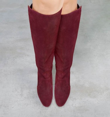 ERYAN BURGUNDY CHiE MIHARA boots