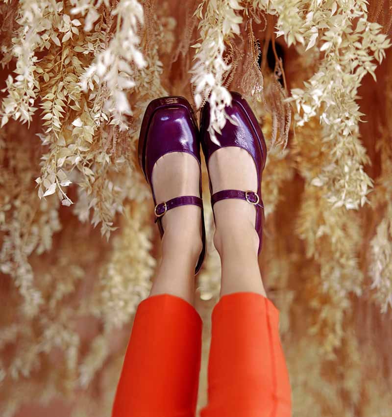 KABA PURPLE CHiE MIHARA shoes