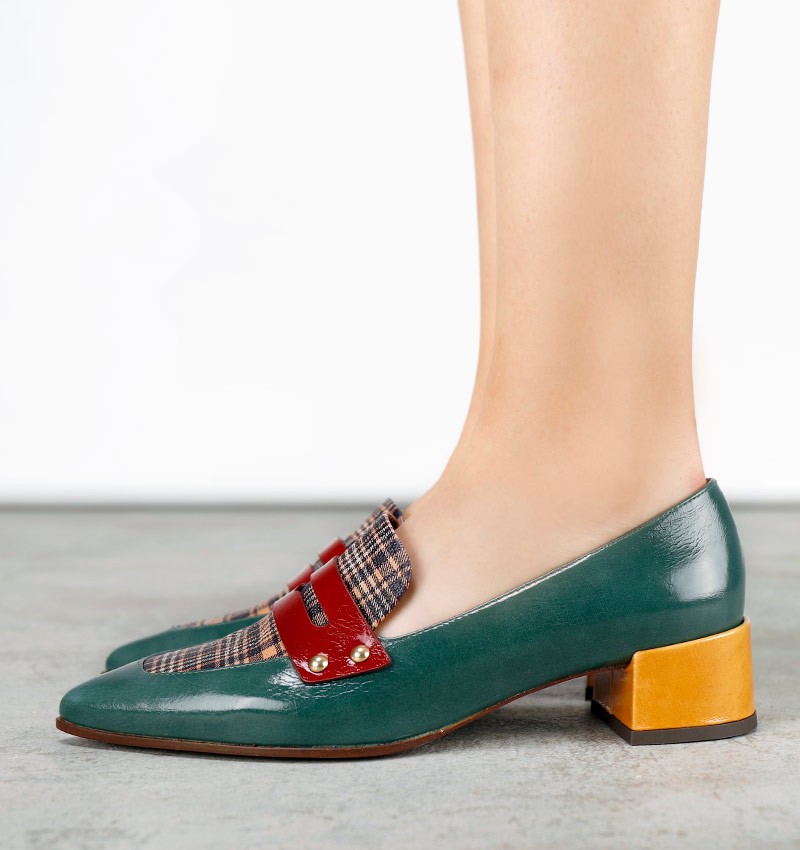 JEY DARK GREEN CHiE MIHARA zapatos