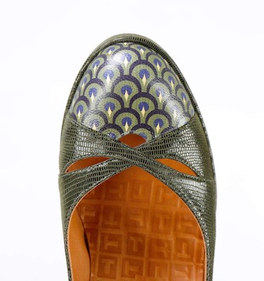 DAZUE DARK GREEN CHiE MIHARA zapatos