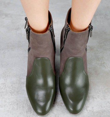 EZAPI DARK GREEN CHiE MIHARA bottes