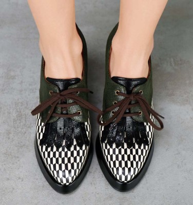 FAIKO BLACK AND WHITE CHiE MIHARA shoes
