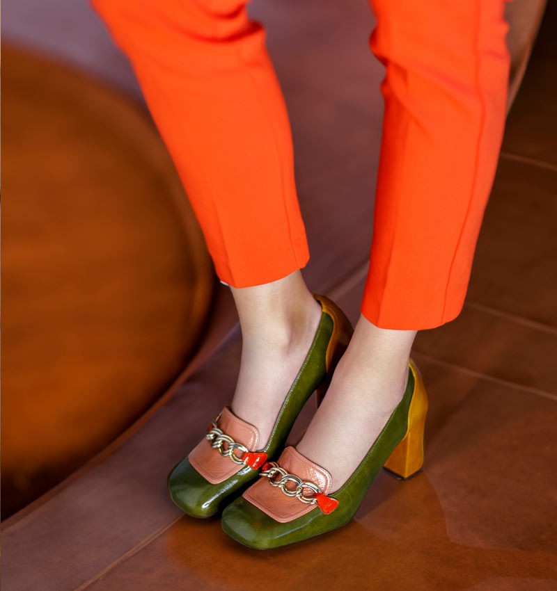 PETREL DARK GREEN CHiE MIHARA chaussures