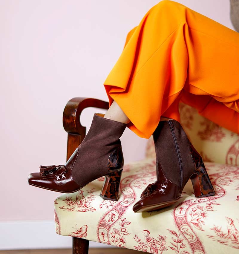 Chie Mihara OKOME BROWN boots | Fall-Winter Collection