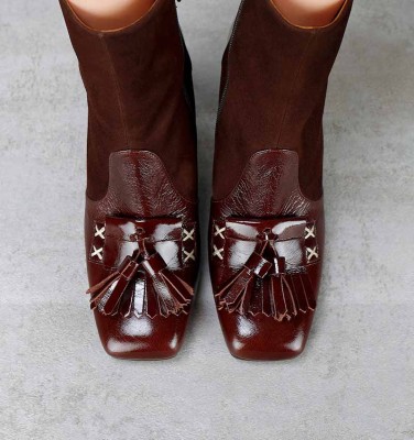 OKOME BROWN CHiE MIHARA bottes