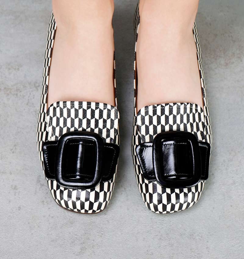 Chie Mihara RIZU BLACK AND WHITE shoes | Fall-Winter Collection