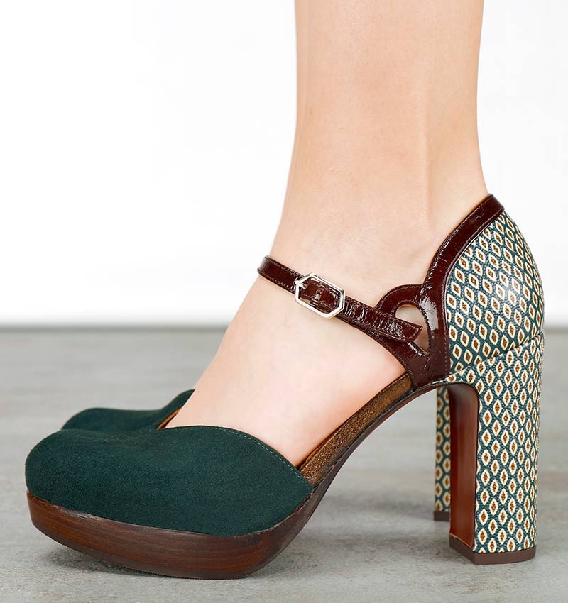 YEDI DARK GREEN CHiE MIHARA chaussures