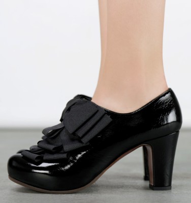 L-CATAME PATENT BLACK CHiE MIHARA shoes